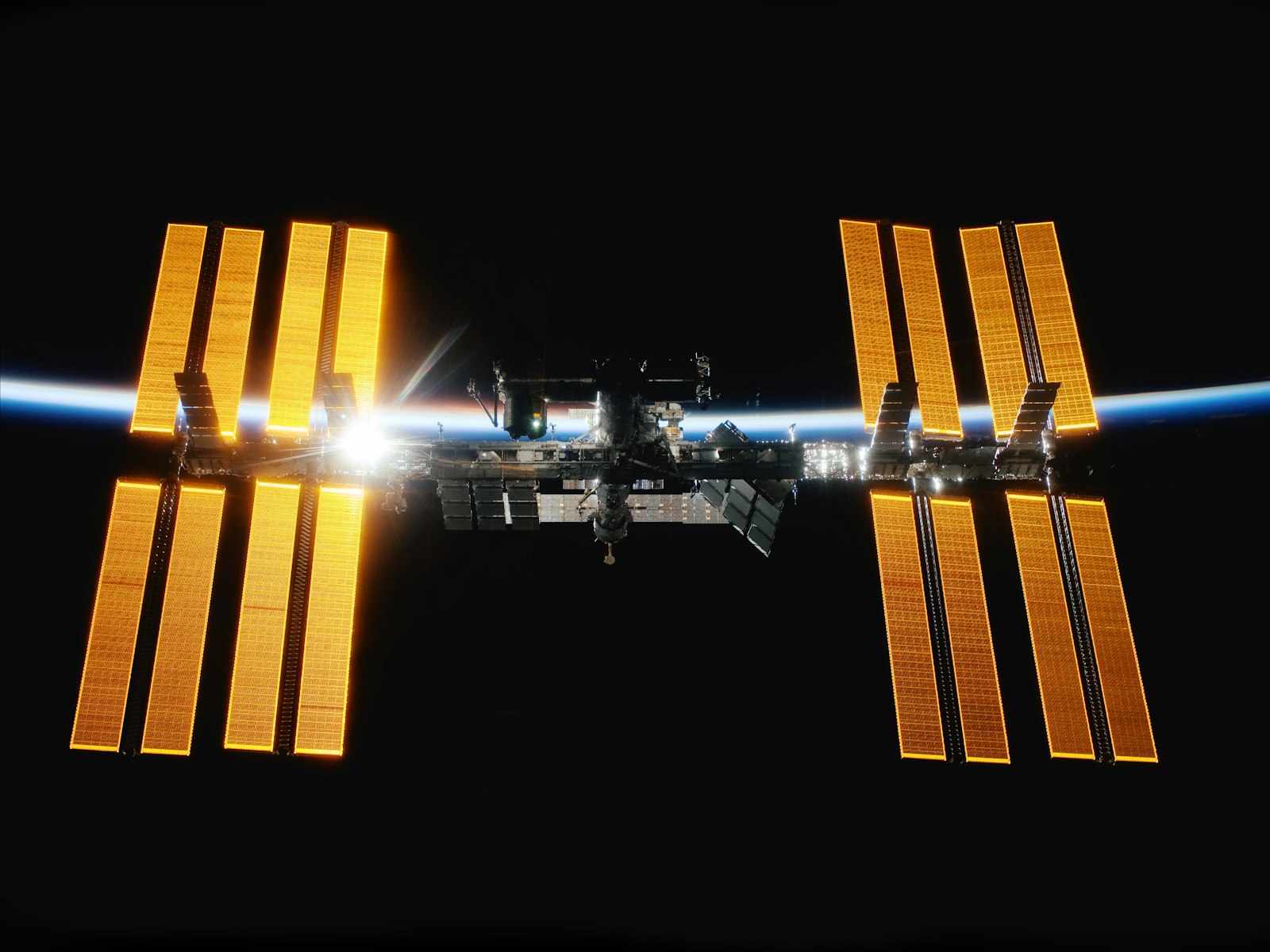 International Space Station orbiting Earth